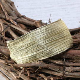 Ribbon - Metallic Crinkle - Gold - 63mm x 9m
