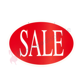 Sign - "Sale" - Oval - 533mm x 787mm
