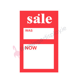 Tags - Sale -  Was/Now - 5"x 3" - 500Pk