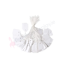 Tags - White - Strung - 100Pk - More options available
