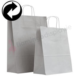Paper Bags - Grey - with Twist Handles