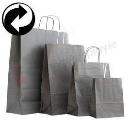 Paper Bags - Black - with Twist Handles