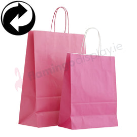 Paper Bags - Cerise - with Twist Handles