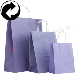 Paper Bags - Lavender - with Twist Handles