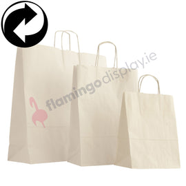 Paper Bags - White - with Twist Handles