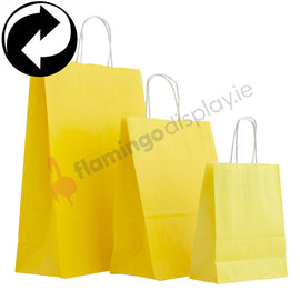 Paper Bags - Yellow - with Twist Handles