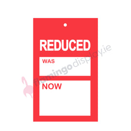 Tags - Reduced - Was/Now - 3.75" x 2.25" - 500Pk