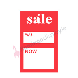 Tags - Sale - Was/Now - 3" x 2" - 500Pk