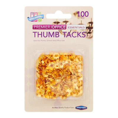 Thumb Tacks - Brass - 100 Pcs