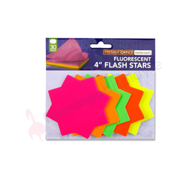 DayGlo Stars -  4" - 30Pk