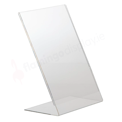 Acrylic Menu Holder - A4 - L Shaped