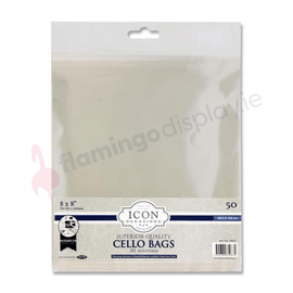 Cello Bags - Self Seal - 8" x 8" - 50Pk