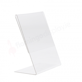 Acrylic Menu Holder A5 - L Shaped