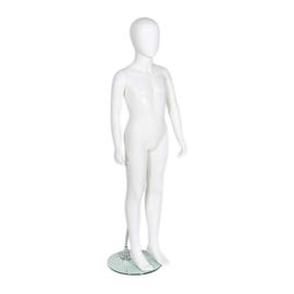 Mannequin - Child - 130cm - Matt White - Egg Head