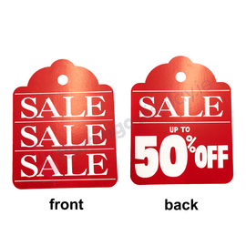 Sign - "Sale Up To 50% Off" - Reverse Side - "Sale Sale Sale" - 483mm x 610mm