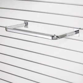 Slatwall D Rail - 100cm - Chrome