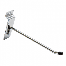 Slatwall Hook 6" / 150mm - Chrome