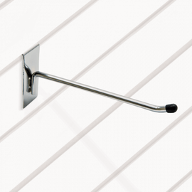 Slatwall Hook 4" / 100mm - Chrome