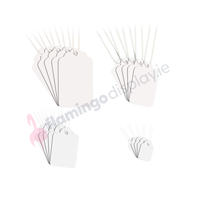 Tags - White - Strung - 100Pk - More options available