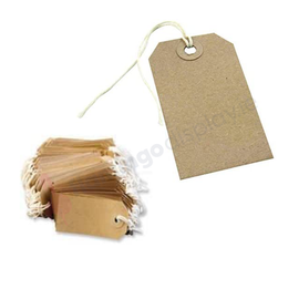 Manilla Tags - Strung -  70mm x 35mm - 100Pk
