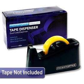 Tape Dispenser - Dual Core - Black