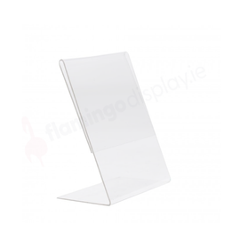 Acrylic Menu Holder A6 - L Shaped