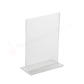 Acrylic Menu Holder A6 - T Shaped