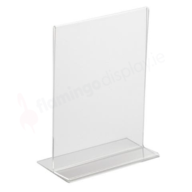 Acrylic Menu Holder A5 - T Shaped