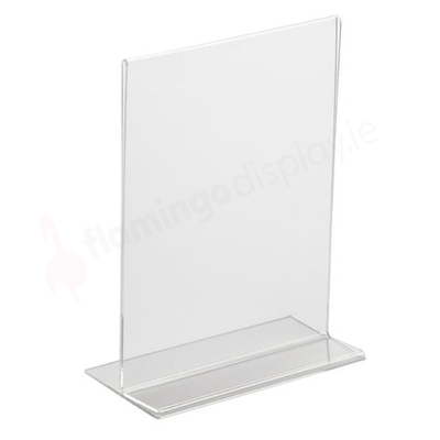 Acrylic Menu Holder A5 - T Shaped