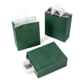 Paper Bags - Dark Green - with Twist Handles